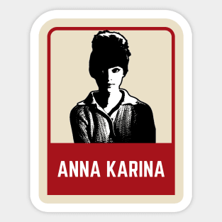 Anna karina~~~70s style Sticker